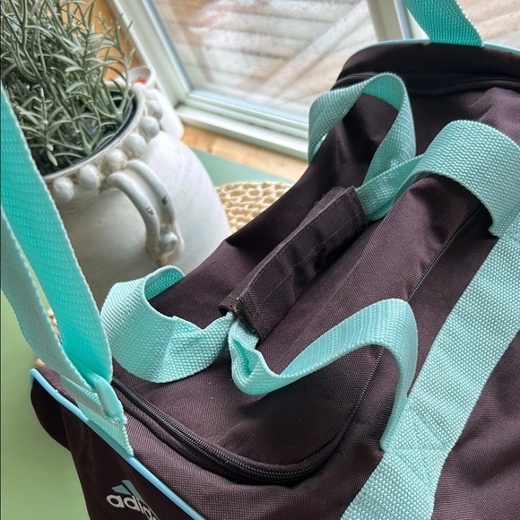 Adidas Brown and Blue Travel Bag with Sporty Design - Picture 5 of 9